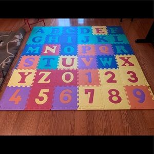Toddler alphabet/ number mat